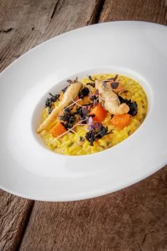 Vegetable risotto Stock Photos