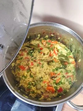 Vegetable Risotto in a Pot 写真素材