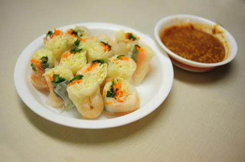 Vegetable roll Stock Photos
