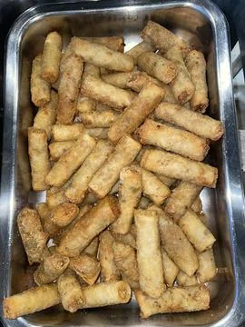 Vegetable roll ready to eat. Stock Photos
