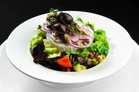 Vegetable salad with cheese Stock Photos