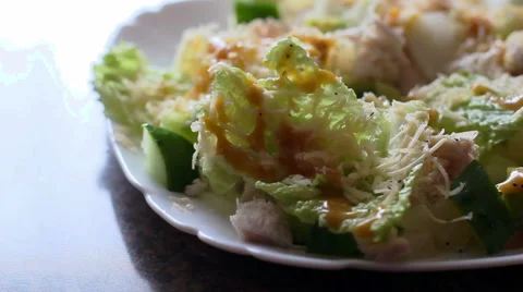 Vegetable Salad Stock Footage 56200500