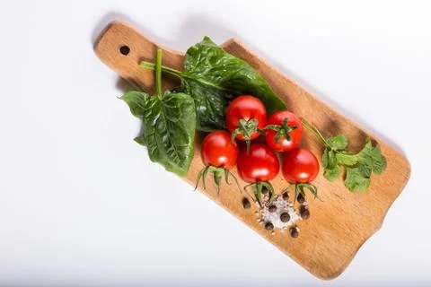 Vegetable salad ingredients Stock Photos