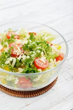 Vegetable Salad with parmesan Foto stock