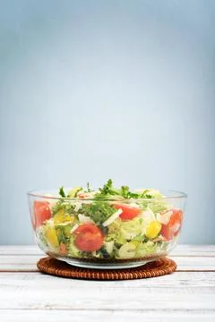 Vegetable Salad with parmesan Stock Photos