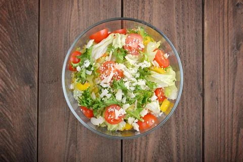Vegetable Salad with parmesan Foto stock