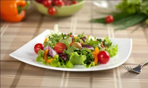 Vegetable salad Stock Photos