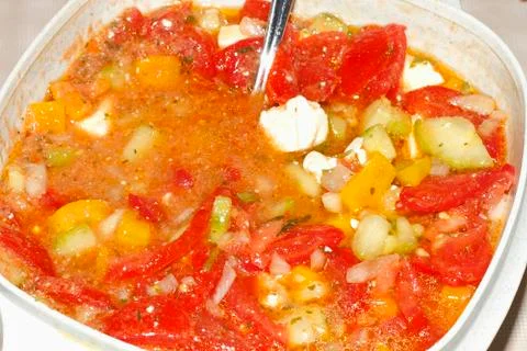 Vegetable salad Stock Photos