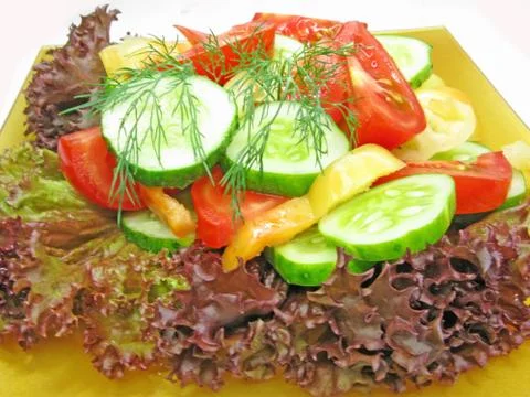 Vegetable salad Stock Photos