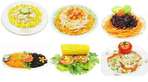 Vegetable salad Stock Photos