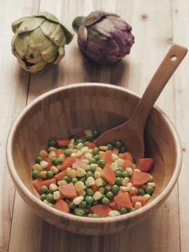 Vegetable salad Stock Photos