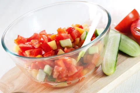 Vegetable salad Stock Photos