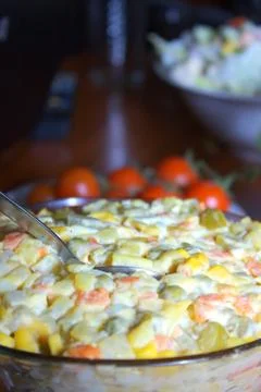 Vegetable salad Stock Photos