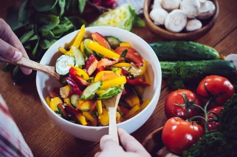 Vegetable salad Foto stock