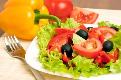 Vegetable salad Stock Photos