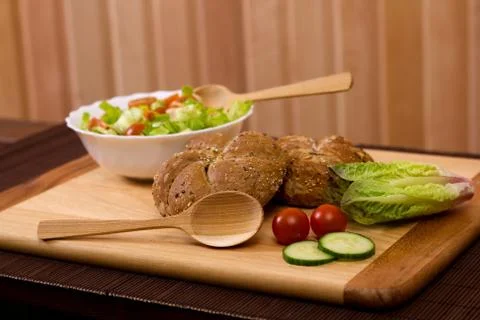 Vegetable salad Stock Photos