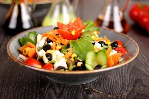 Vegetable salad Stock Photos