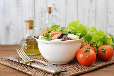 Vegetable salad Stock Photos