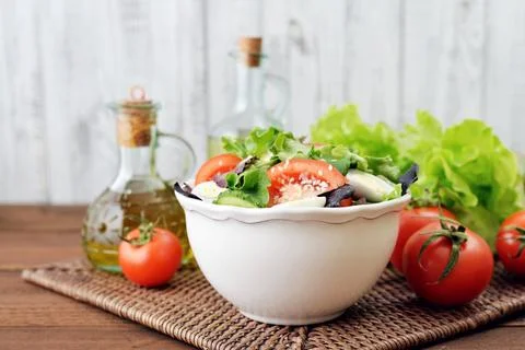 Vegetable salad Stock Photos