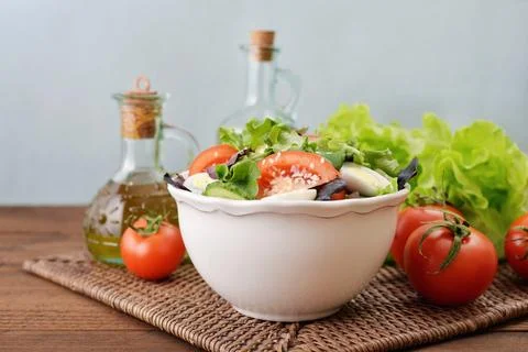 Vegetable salad Stock Photos