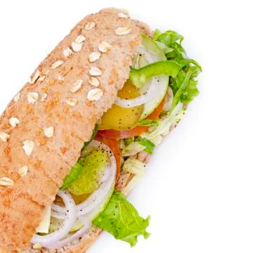 Vegetable sandwich Stock Photos