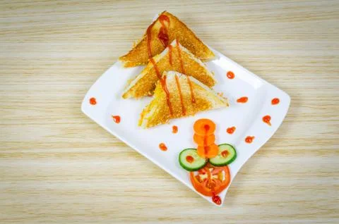 Vegetable Sandwich Fotos Stock