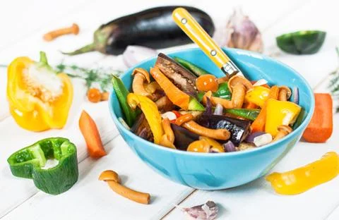 Vegetable Saute Stock Photos