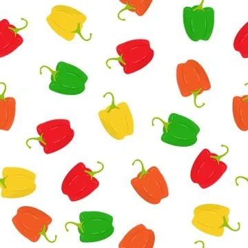 Vegetable seamless abstract pattern for simple backgrounds, textures and pack Stock Illustration