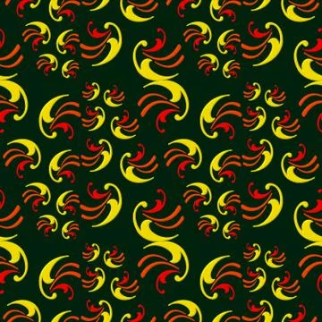 Vegetable seamless pattern Stock Illustration