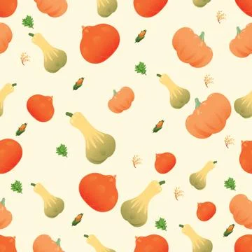 Vegetable seamless pattern. Vegetarian set of farm market products Stock Illustration