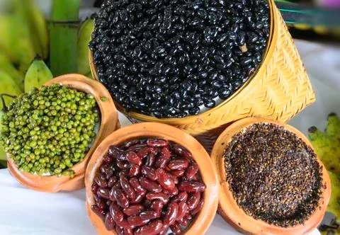 Vegetable seeds Stock Photos