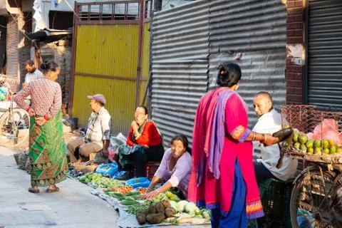 Vegetable Sellers Stock Photos