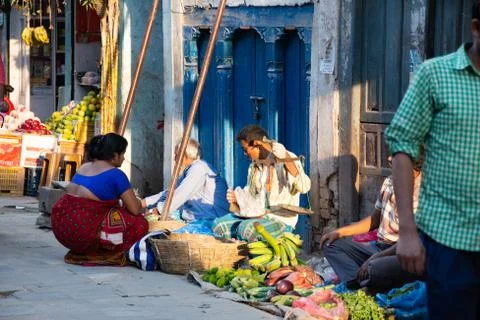 Vegetable Sellers Stock Photos