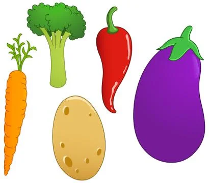 Vegetable set Stock Illustration