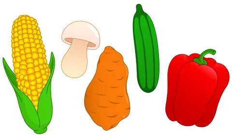 Vegetable set Stock Illustration