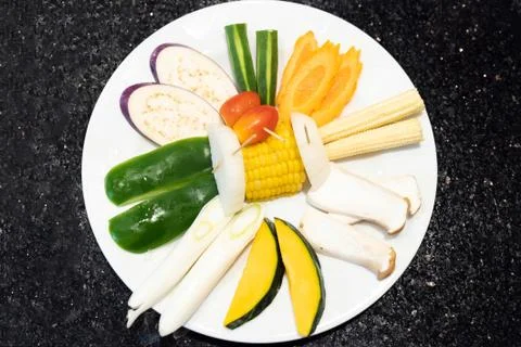 Vegetable set yakiniku Foto stock