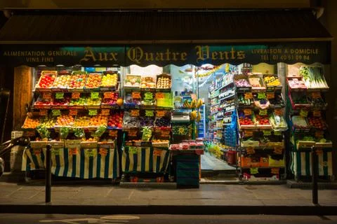 Vegetable Shop Stock Photos