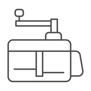 Vegetable slicer thin line icon, Kitchen appliances concept, Kitchen domestic Illustration