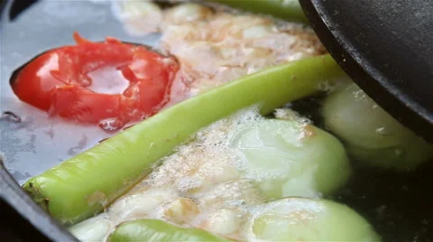 Vegetable soup is cooked Stock Footage 59659904