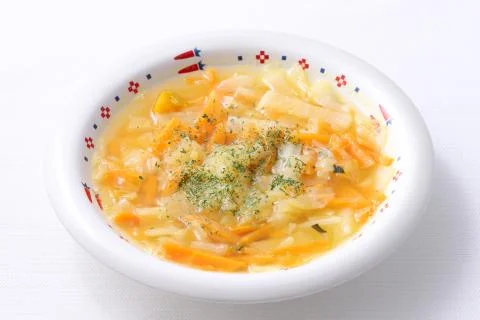 Vegetable soup in a dish Stock Photos