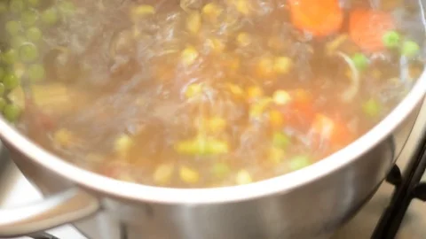 Vegetable soup. Stock Footage 73140610