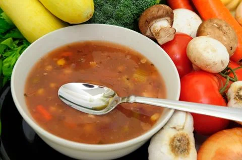 Vegetable soup Stock Photos