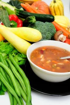 Vegetable soup Stock Photos