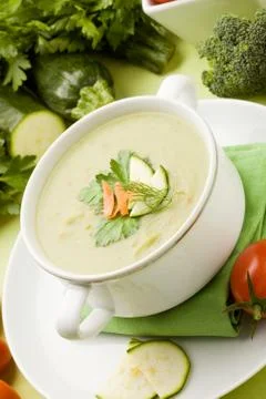 Vegetable soup Stock Photos