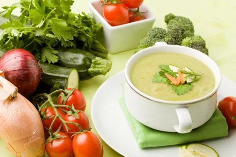 Vegetable soup Stock Photos