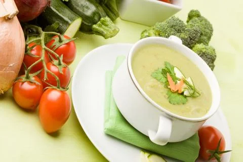 Vegetable soup Stock Photos