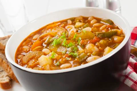 Vegetable soup Stock Photos