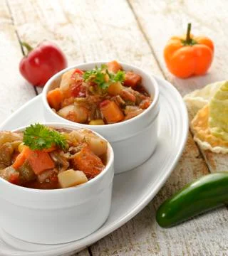 Vegetable soup Stock Photos