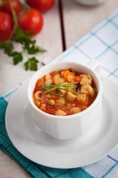 Vegetable soup Stock Photos
