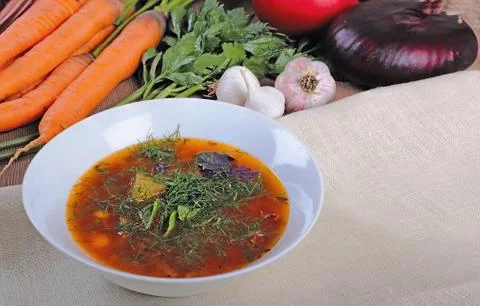 Vegetable soup Stock Photos
